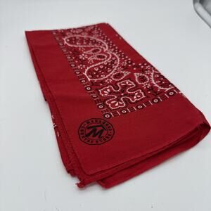 Vintage Red Marlboro Country Store Bandana Scarf Phillip Morris Advertising